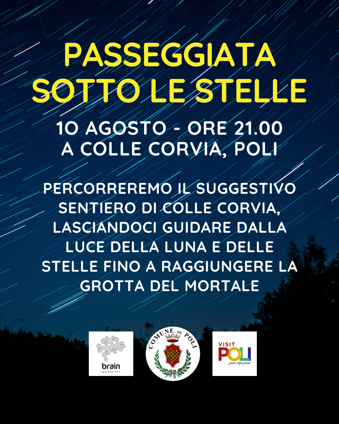 passeggiata sotto le stelle